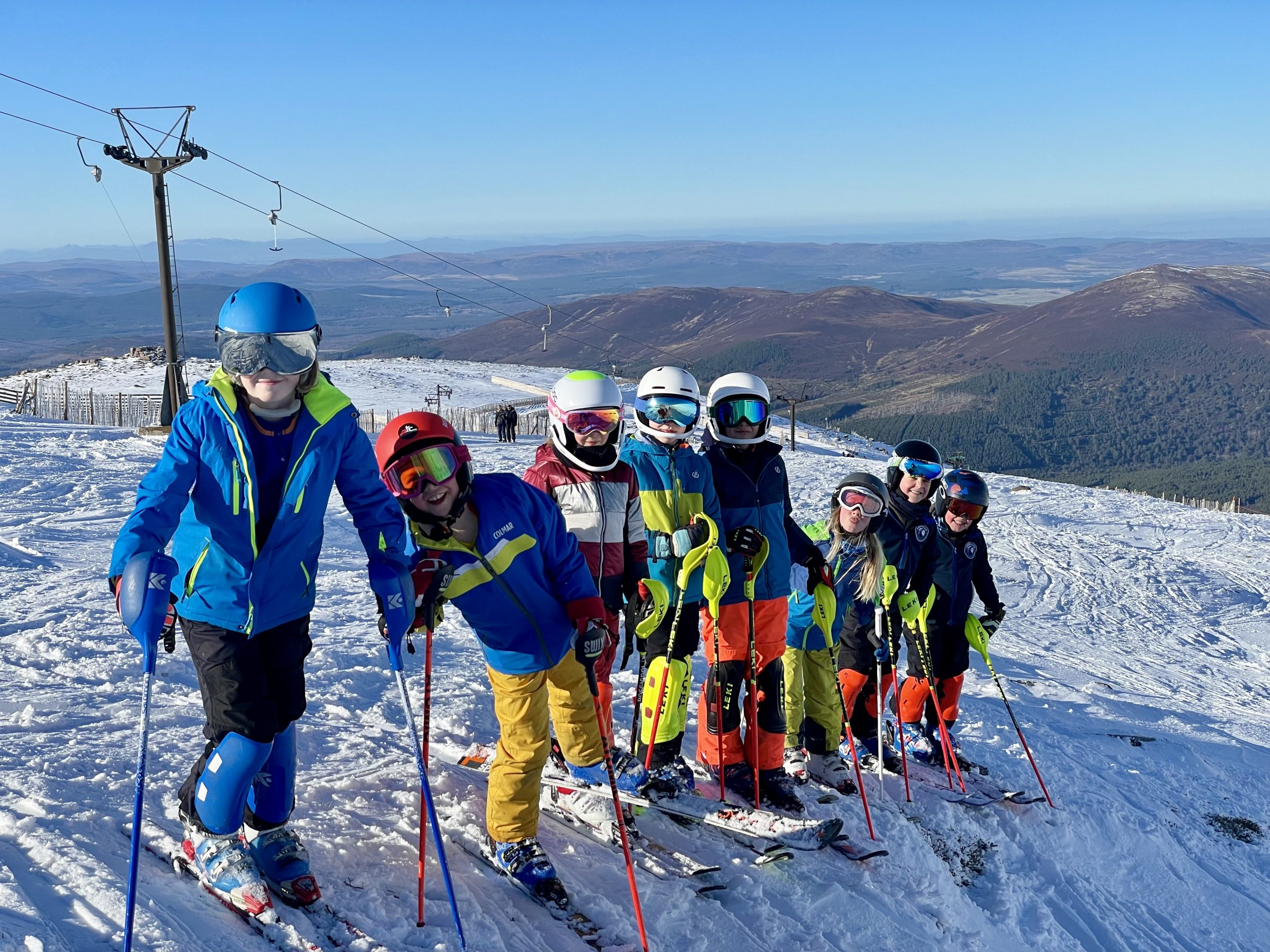 Skiing off-piste on the Ciste